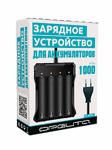 Зарядное устройство для аккумуляторов 18650 на 4 слота Орбита OT-APZ11